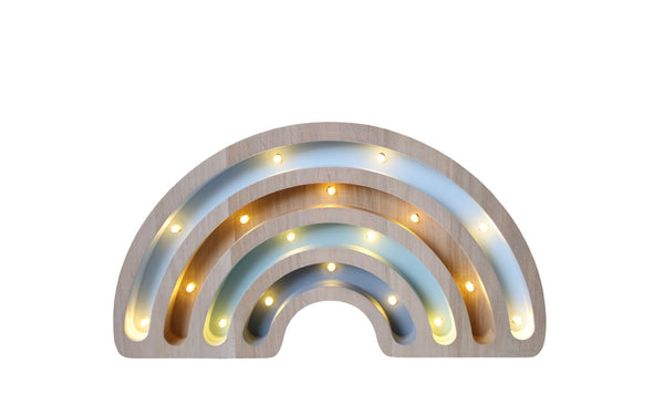 Wooden Lamp -Medium- Grey