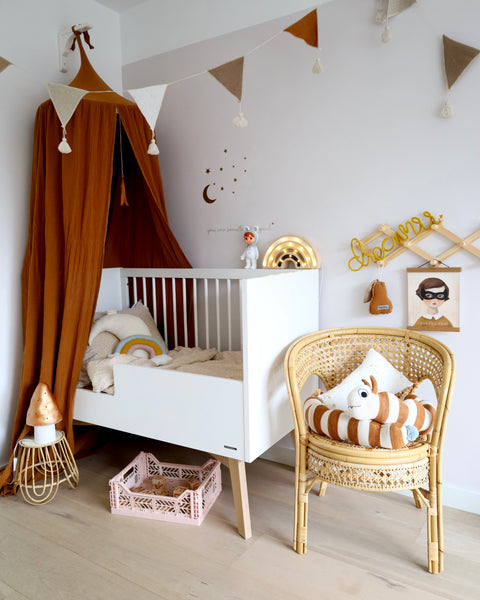 Rainbow Wooden Lamp -Medium- Brown