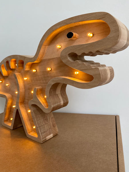 T-Rex Wooden Lamp