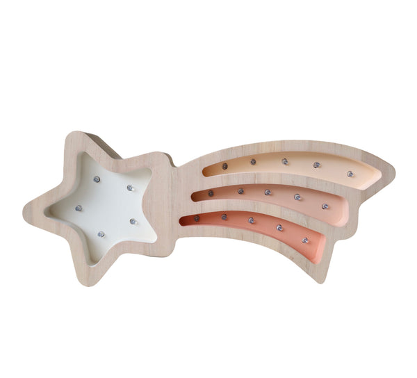 Shooting Star Wooden Lamp