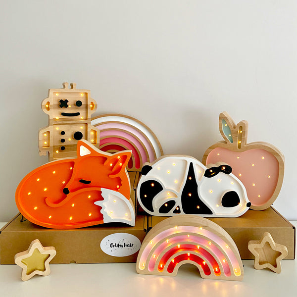 Fox Wooden Lamp