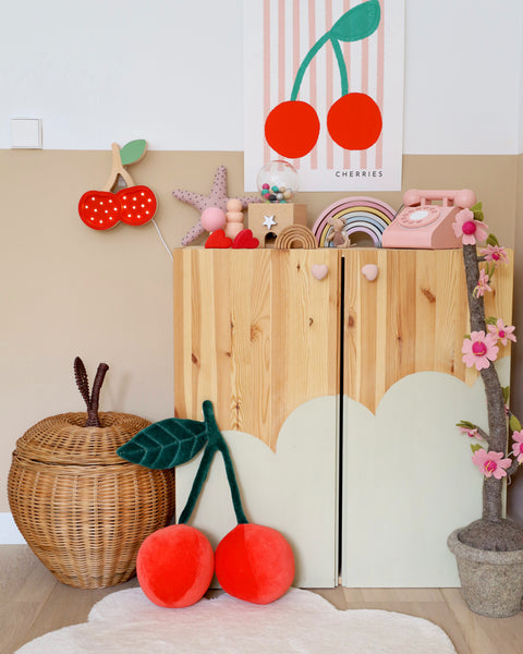 Cherries Wooden Lamp