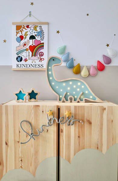 Diplodocus Wooden Lamp
