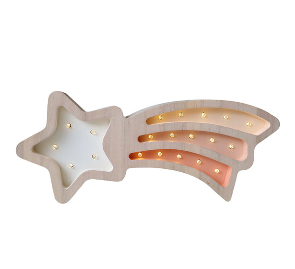 Shooting Star Wooden Lamp