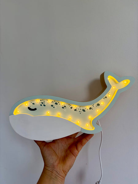 Whale Wooden Lamp