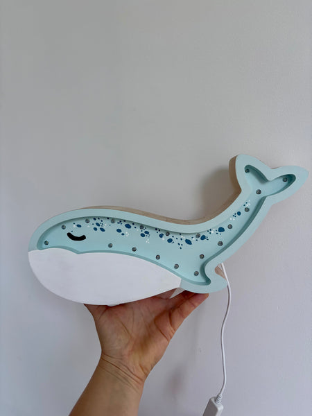Whale Wooden Lamp