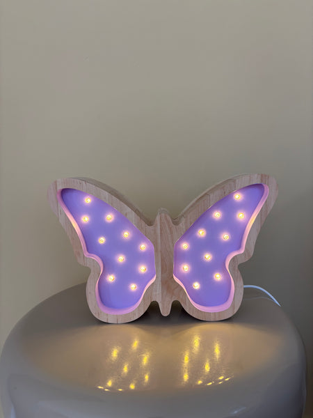 Butterfly Wooden Lamp