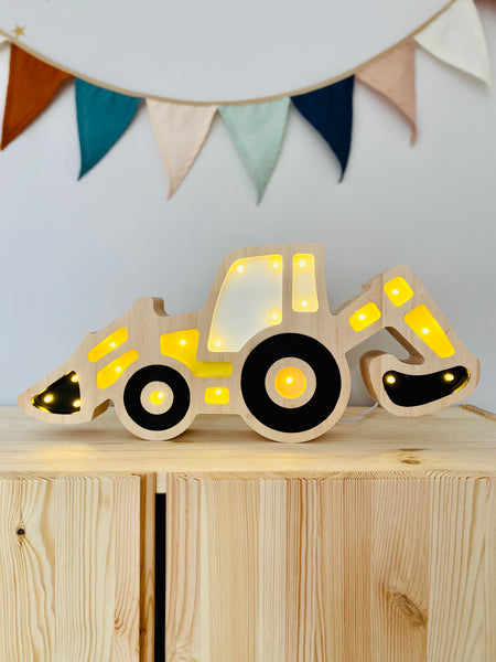 Tractor Wooden Lamp