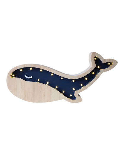 Whale Wooden Lamp