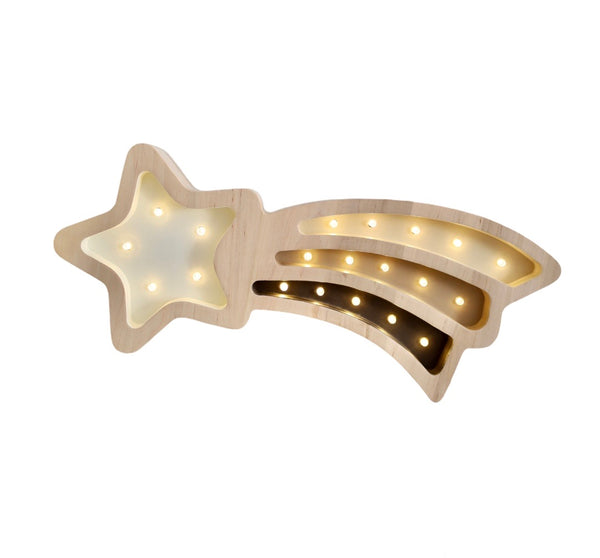 Shooting Star Wooden Lamp